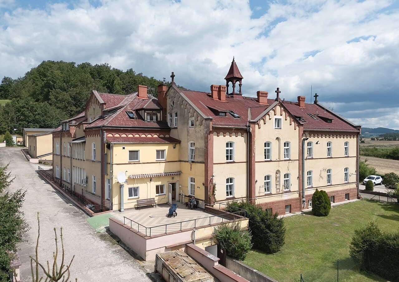 The exterior of a residential care building