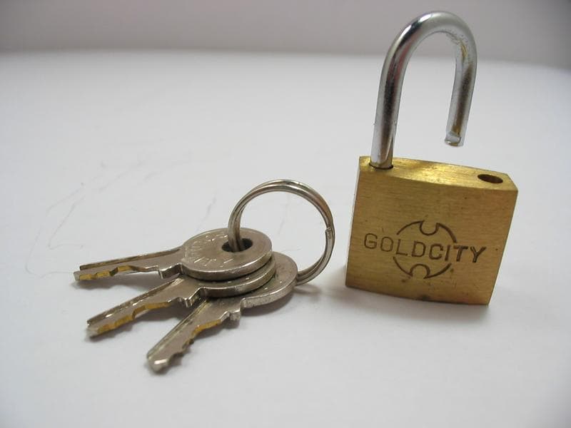 A closed padlock, standing in for the locks on a clinical system