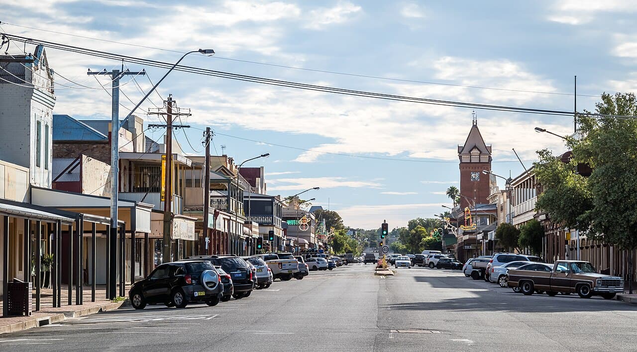 Argent Street in Broken Hill, New South Wales